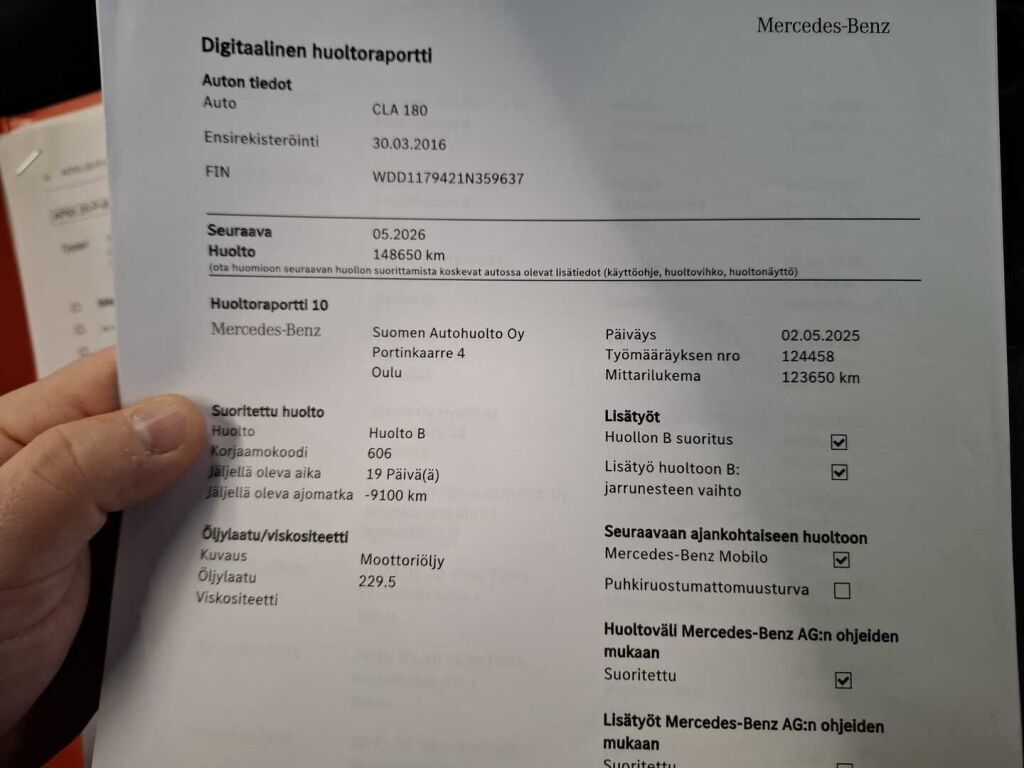 Mercedes-Benz CLA 2016 Valkoinen