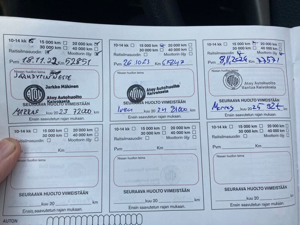 Nissan Qashqai 2017 Metallinhohto Punainen