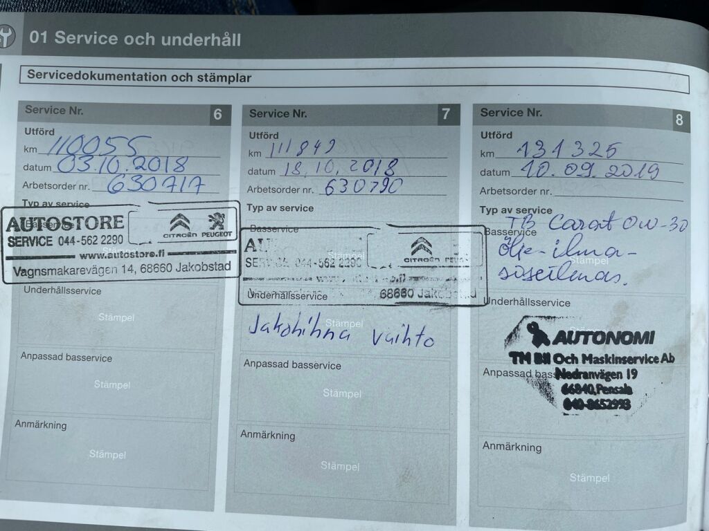 Volvo V70 2013 Punainen