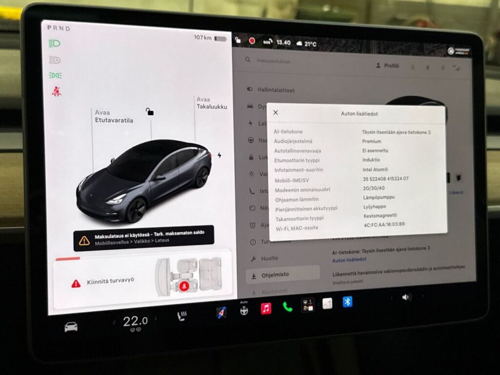Tesla Model 3 2021 Harmaa