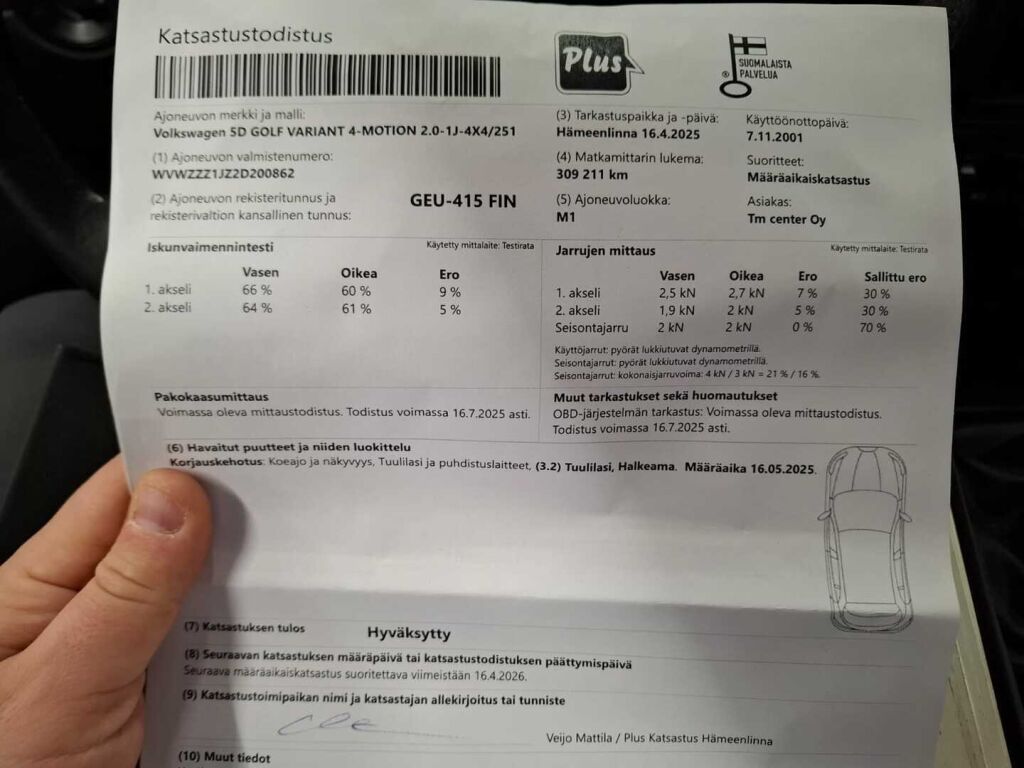 Volkswagen GOLF 2001 Musta