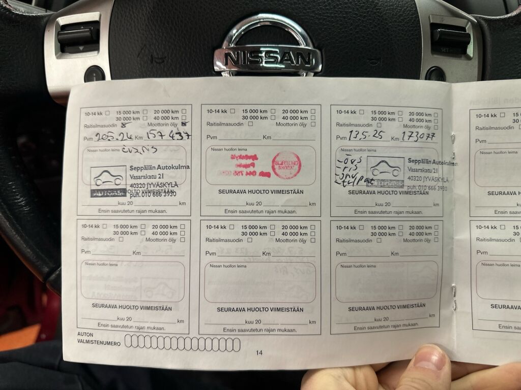 Nissan Qashqai+2 2013 Punainen