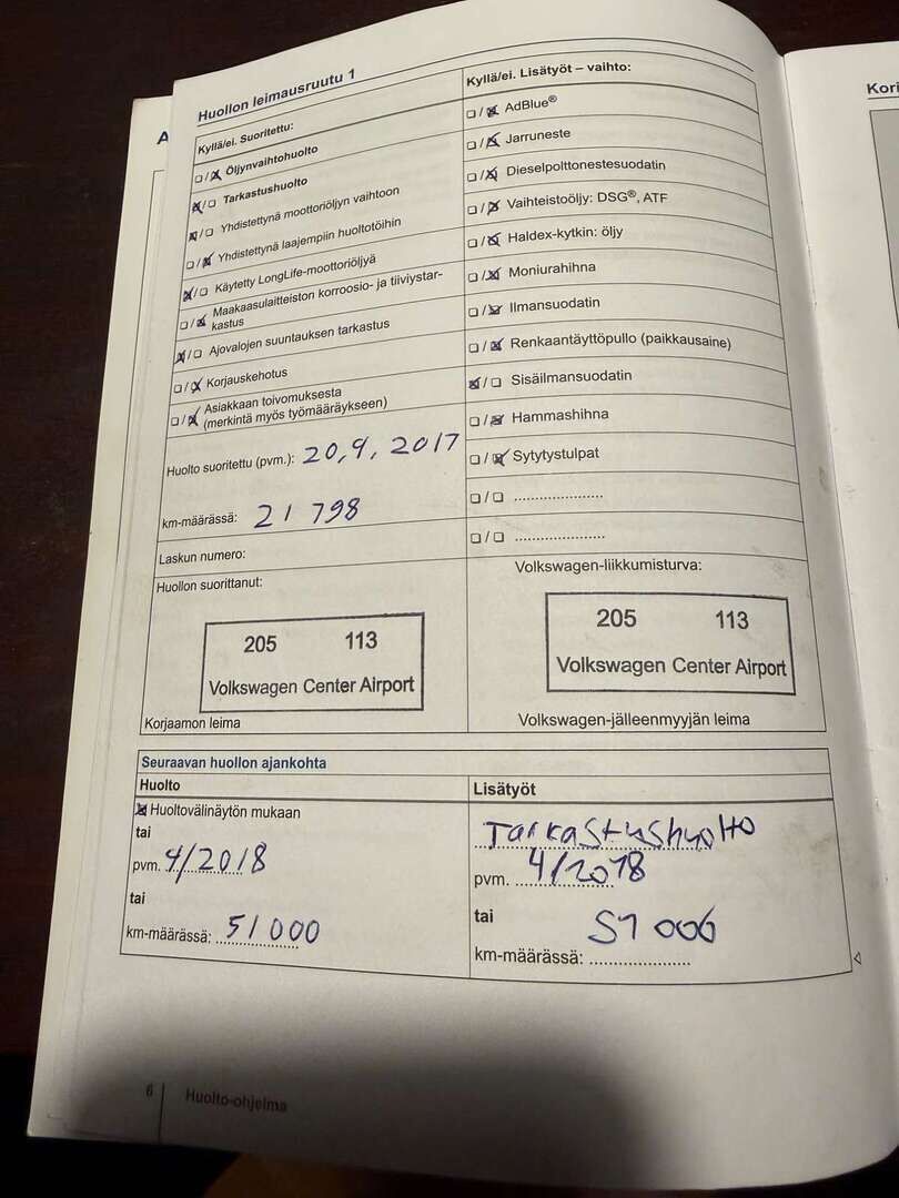 Volkswagen Touran 2016 Vihreä