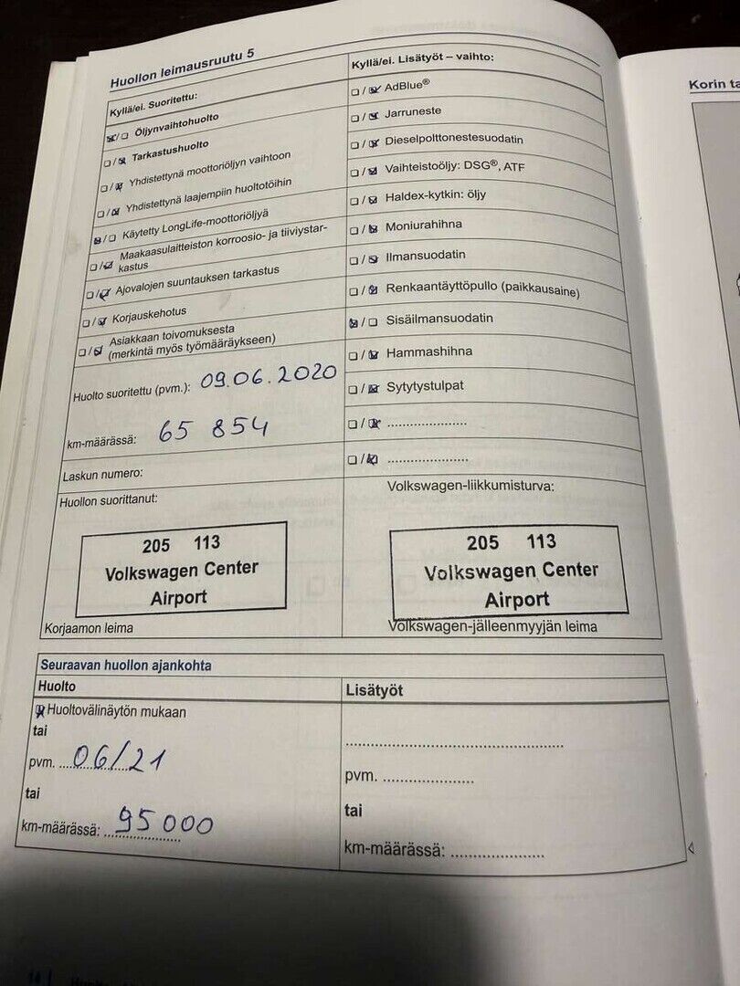 Volkswagen Touran 2016 Vihreä