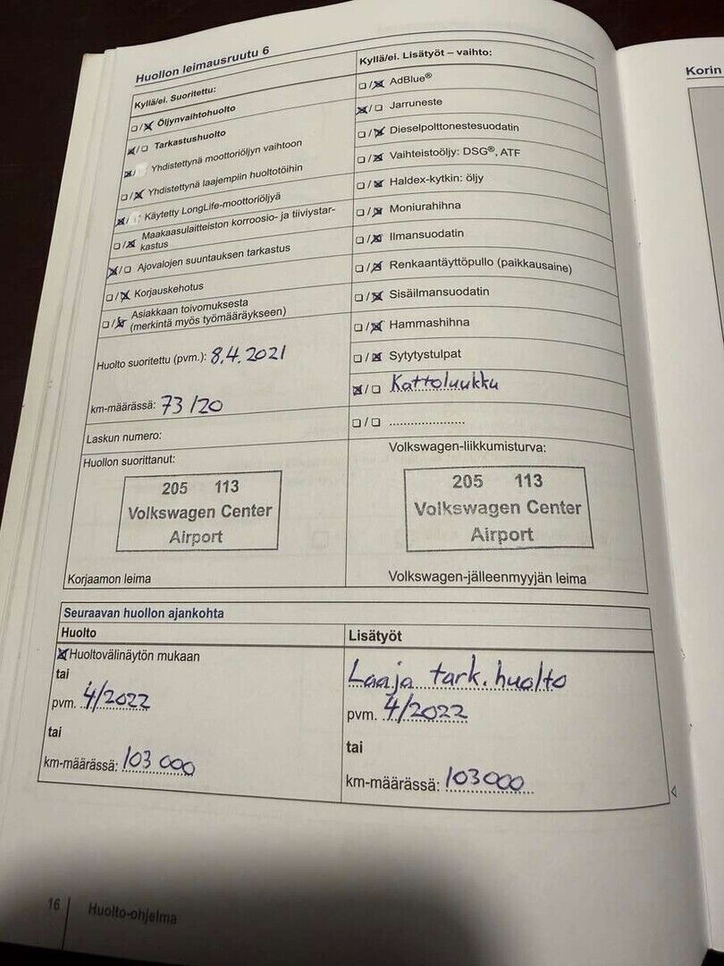 Volkswagen Touran 2016 Vihreä