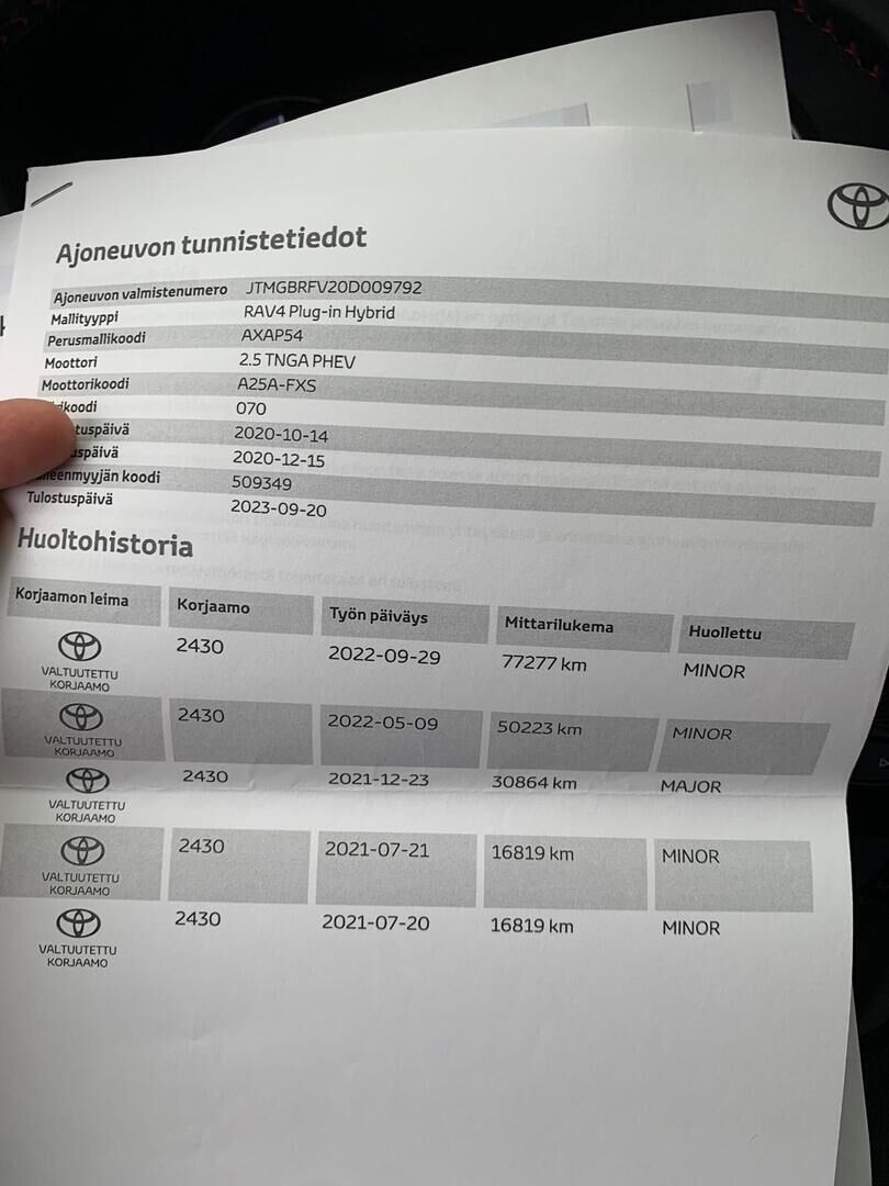 Toyota RAV4 PLUG-IN 2020 Valkoinen