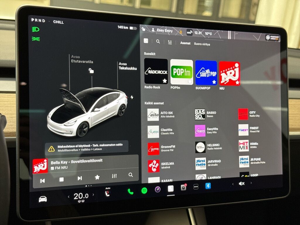 Tesla Model 3 2019 Valkoinen