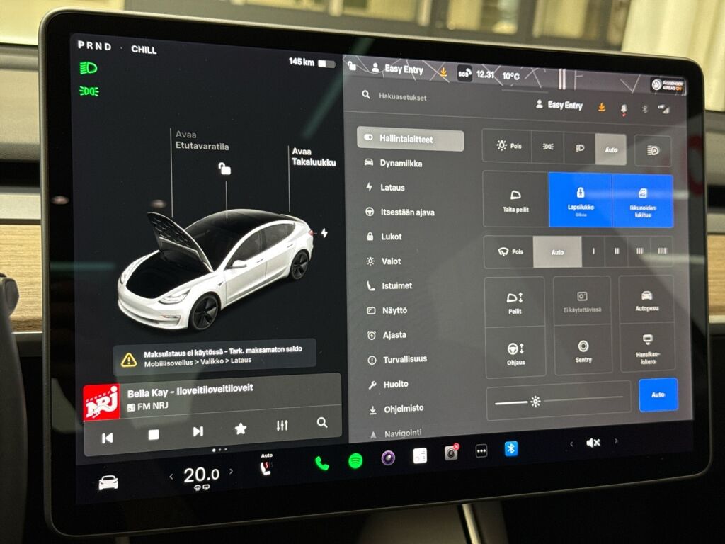 Tesla Model 3 2019 Valkoinen
