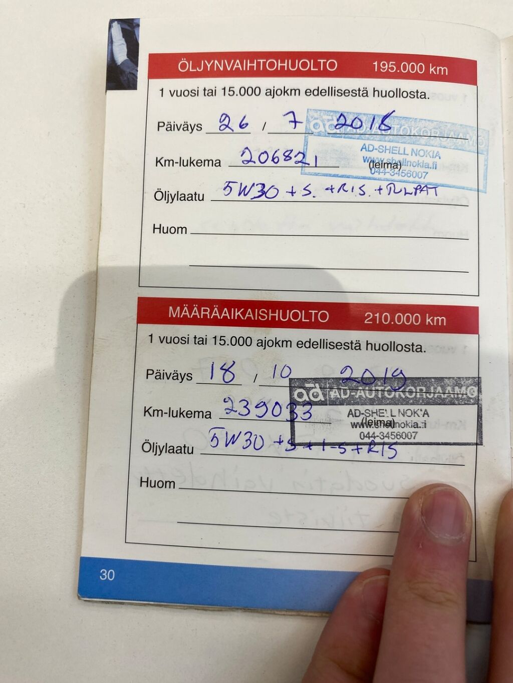 Toyota Avensis 2008 Punainen