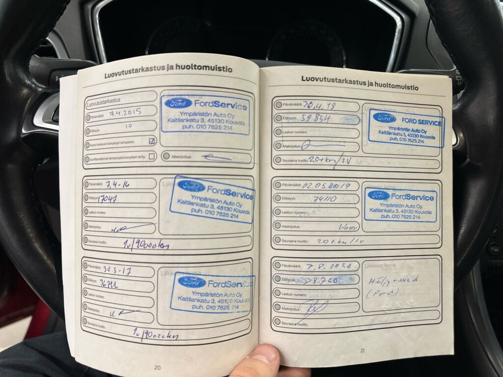 Ford Mondeo 2015 Punainen