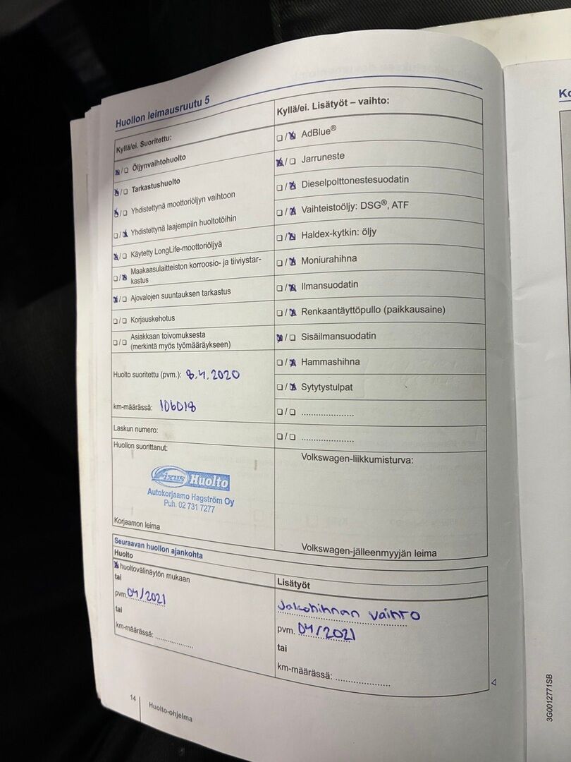 Volkswagen Passat 2015 Valkoinen