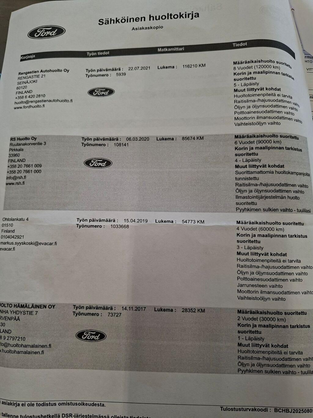 Ford Mondeo 2016 Sininen