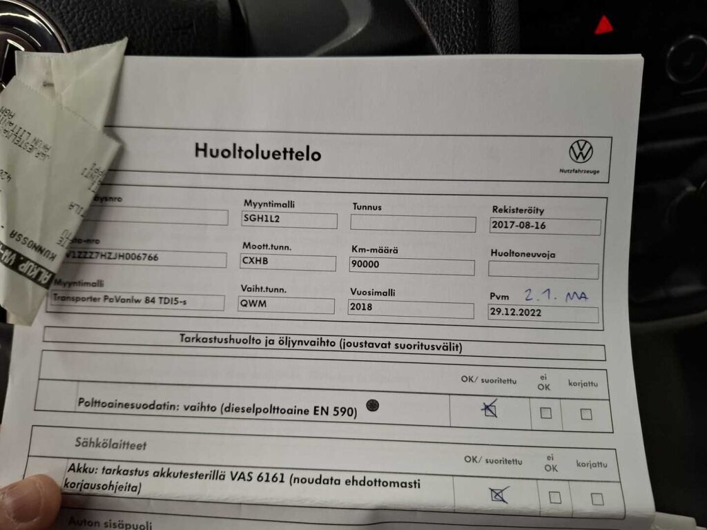 Volkswagen Transporter 2018 Valkoinen