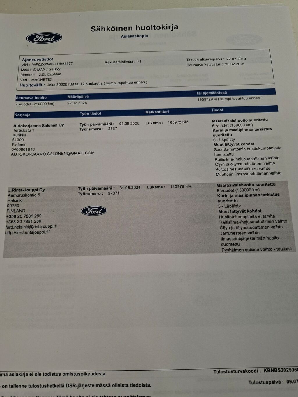 Ford S-Max 2019 Harmaa