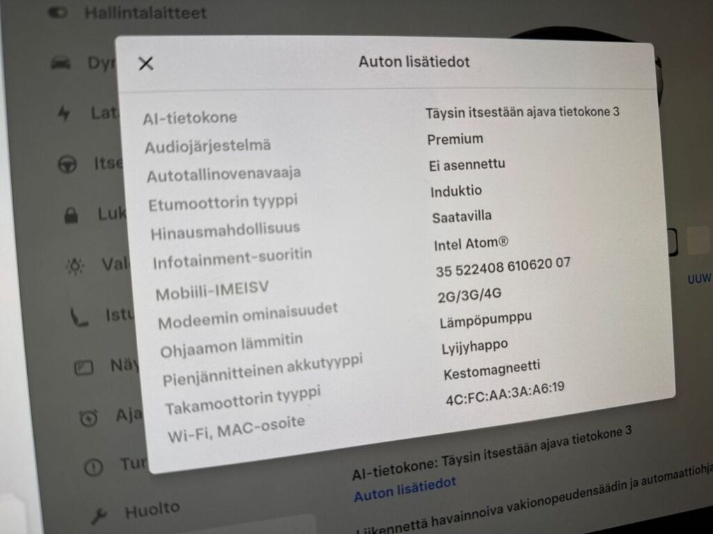 Tesla Model 3 2022 Valkoinen