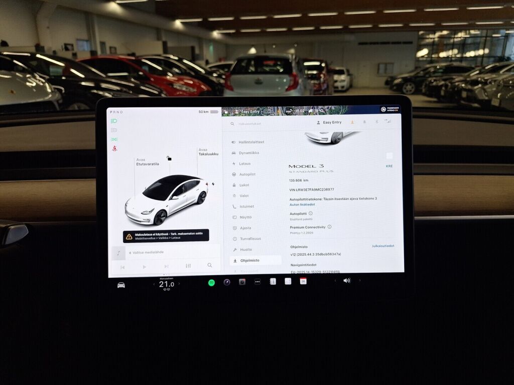 Tesla Model 3 2021 Valkoinen