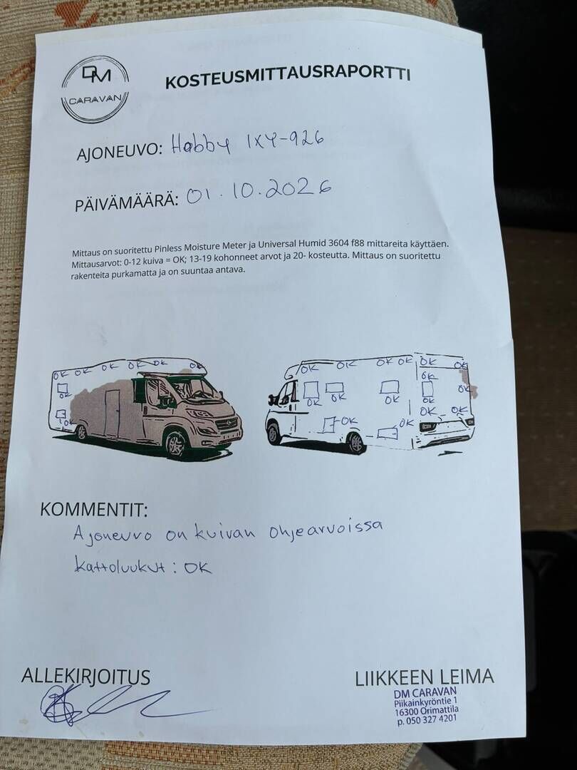 Hobby SIESTA T 600 FC 2008 Valkoinen