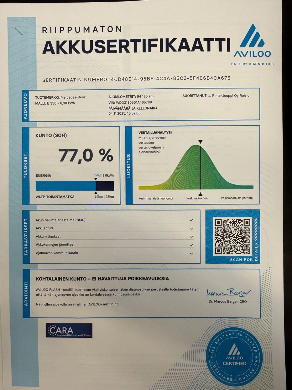 Mercedes-Benz E 2018 Valkoinen