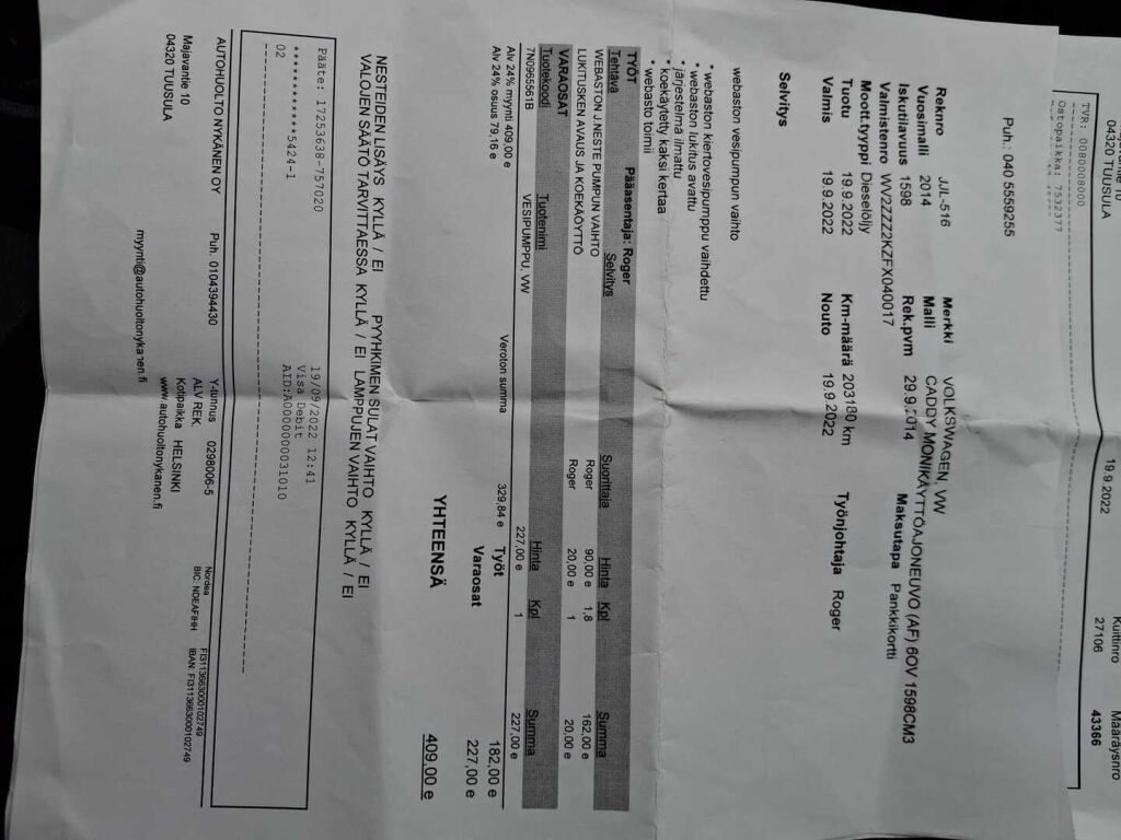 Volkswagen Caddy Maxi 2014 Ruskea (beige)