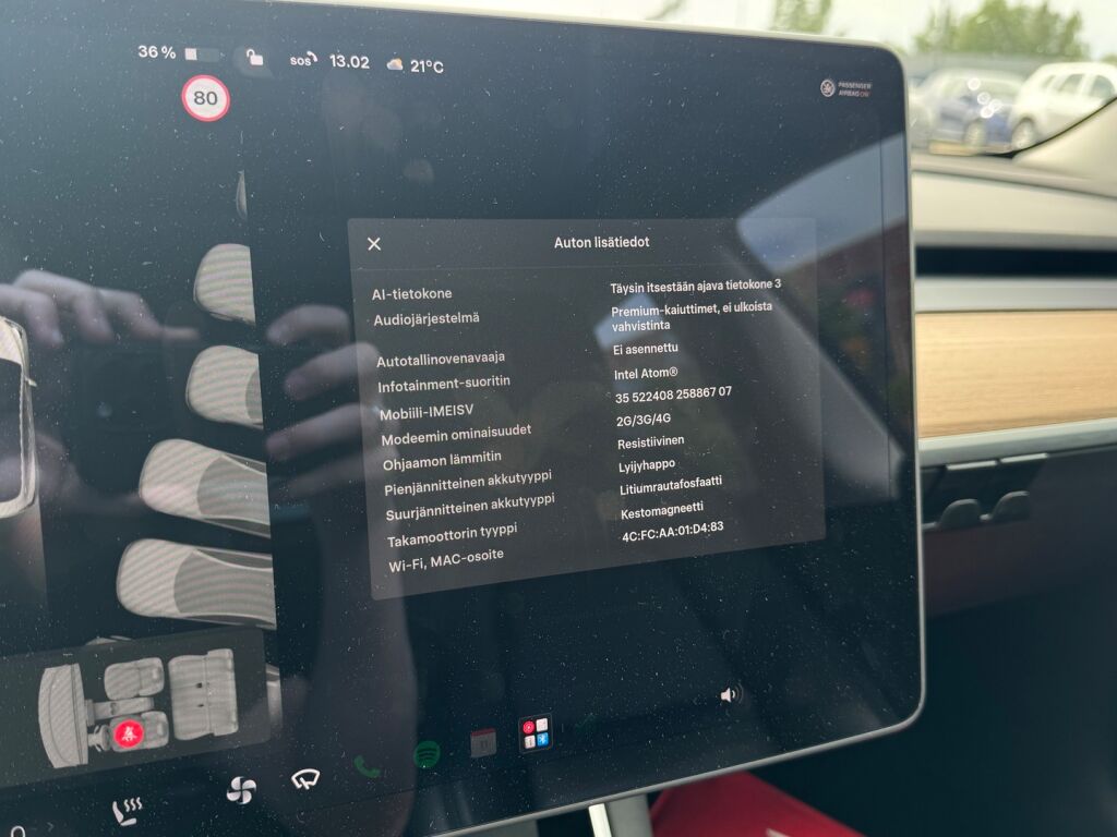 Tesla Model 3 2020 Valkoinen