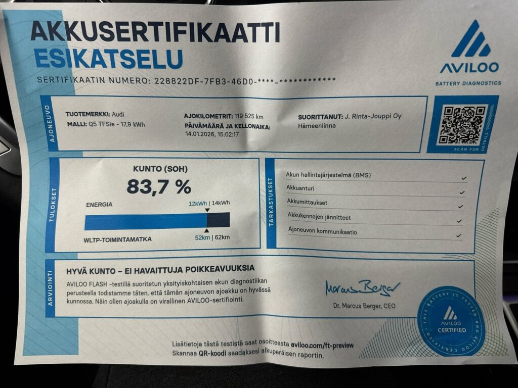 Audi Q5 2021 Sininen