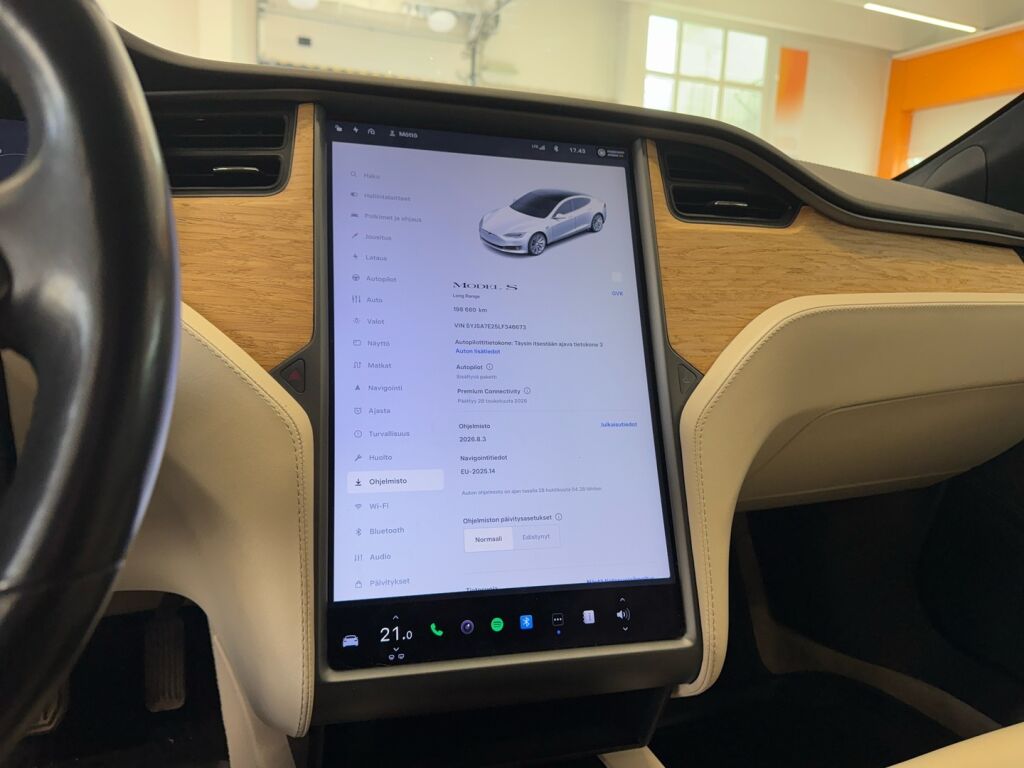 Tesla Model S 2020 Valkoinen