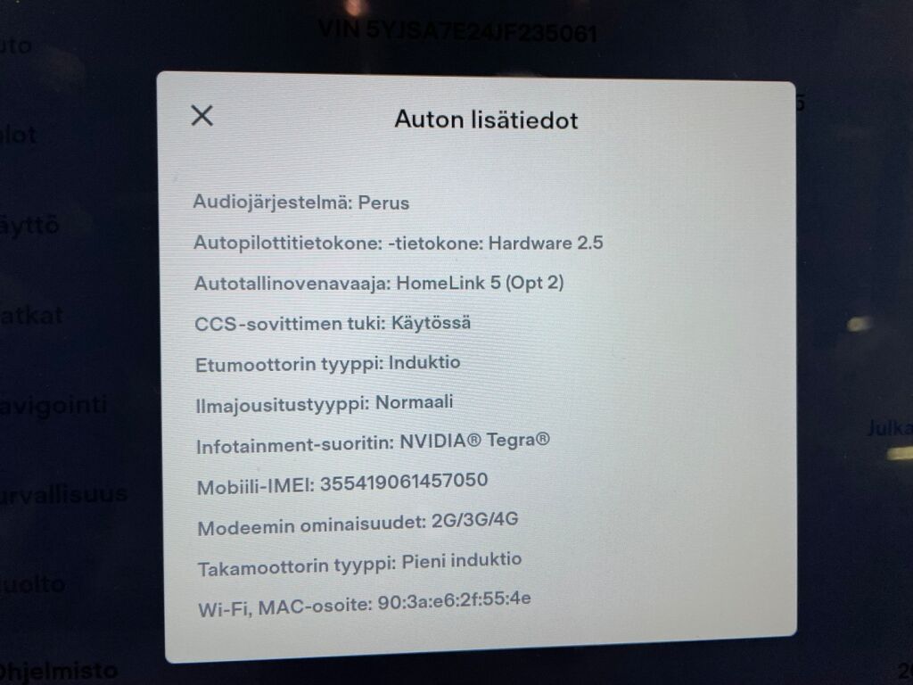 Tesla Model S 2018 Musta