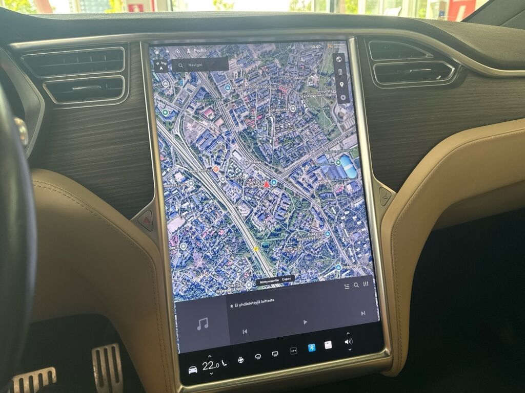 Tesla Model X 2016 Sininen