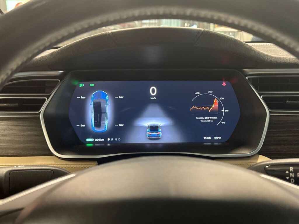 Tesla Model X 2016 Sininen