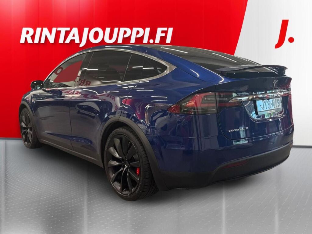 Tesla Model X 2016 Sininen