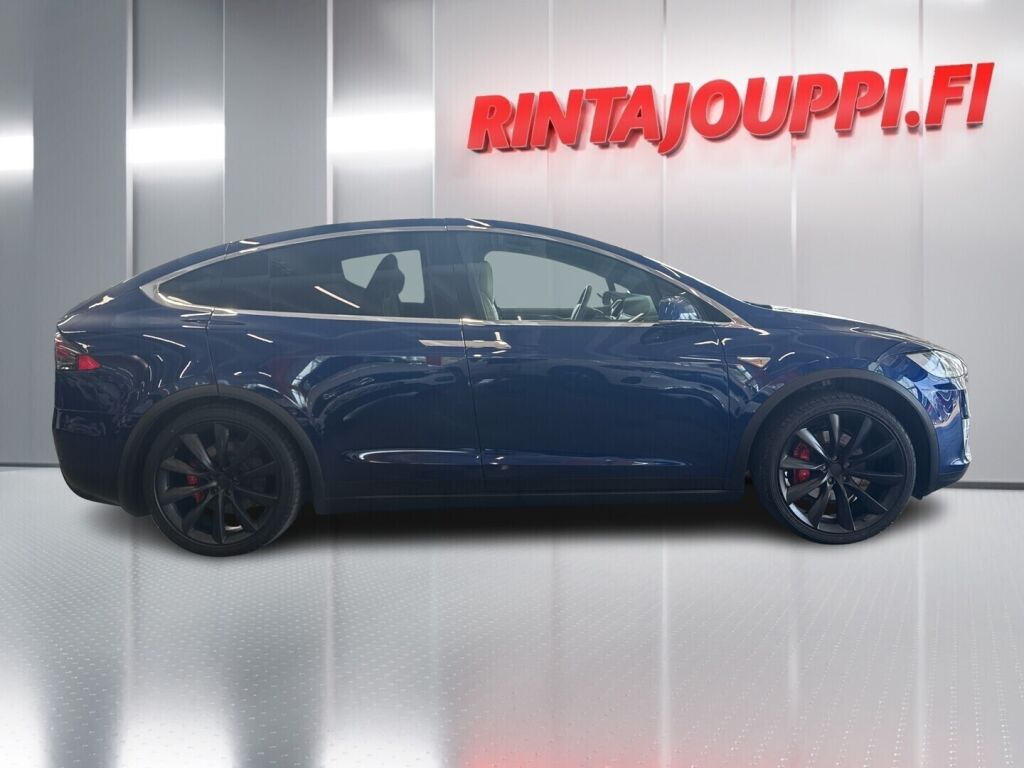 Tesla Model X 2016 Sininen