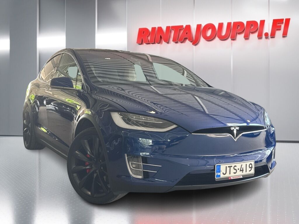 Tesla Model X 2016 Sininen