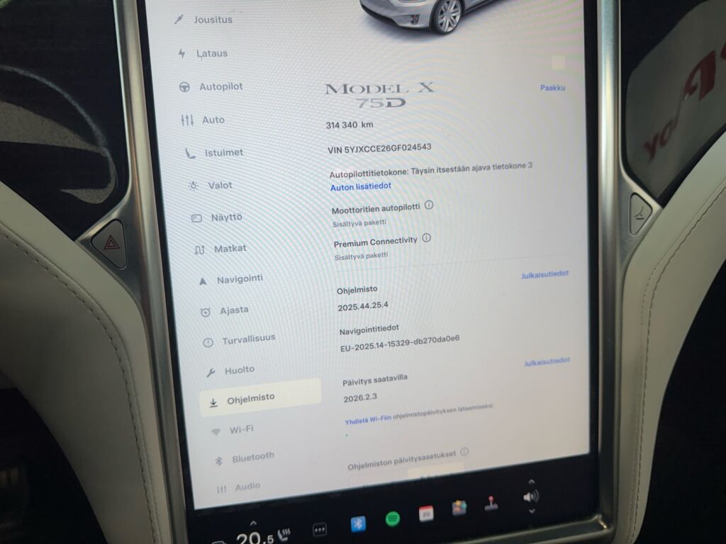Tesla Model X 2016 Harmaa