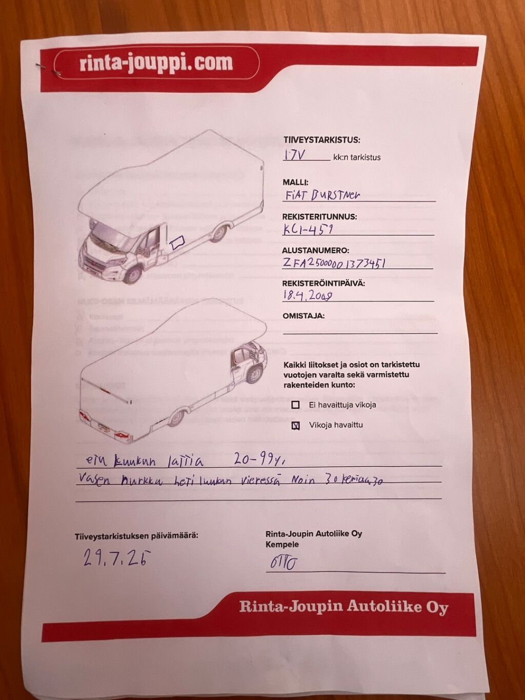 Bürstner ARGOS A 747 2008 Valkoinen