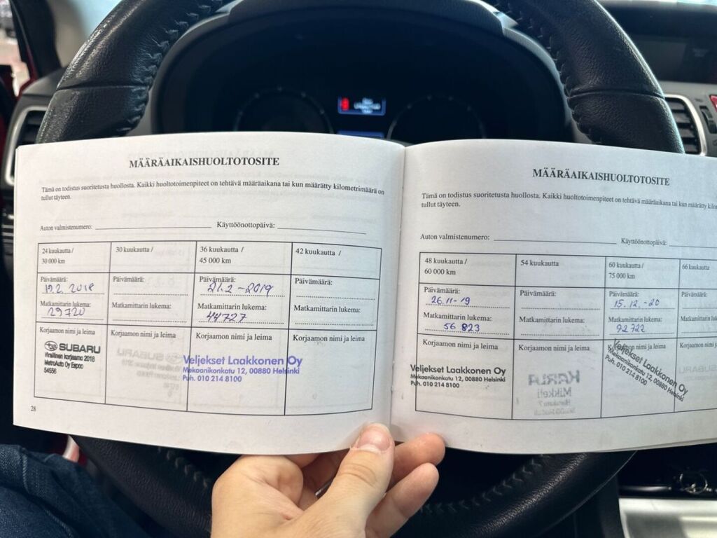 Subaru Levorg 2016 Punainen