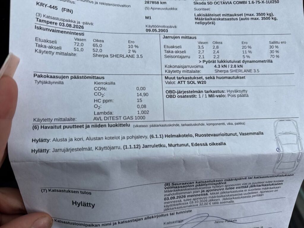Skoda Octavia 2003 Vihreä
