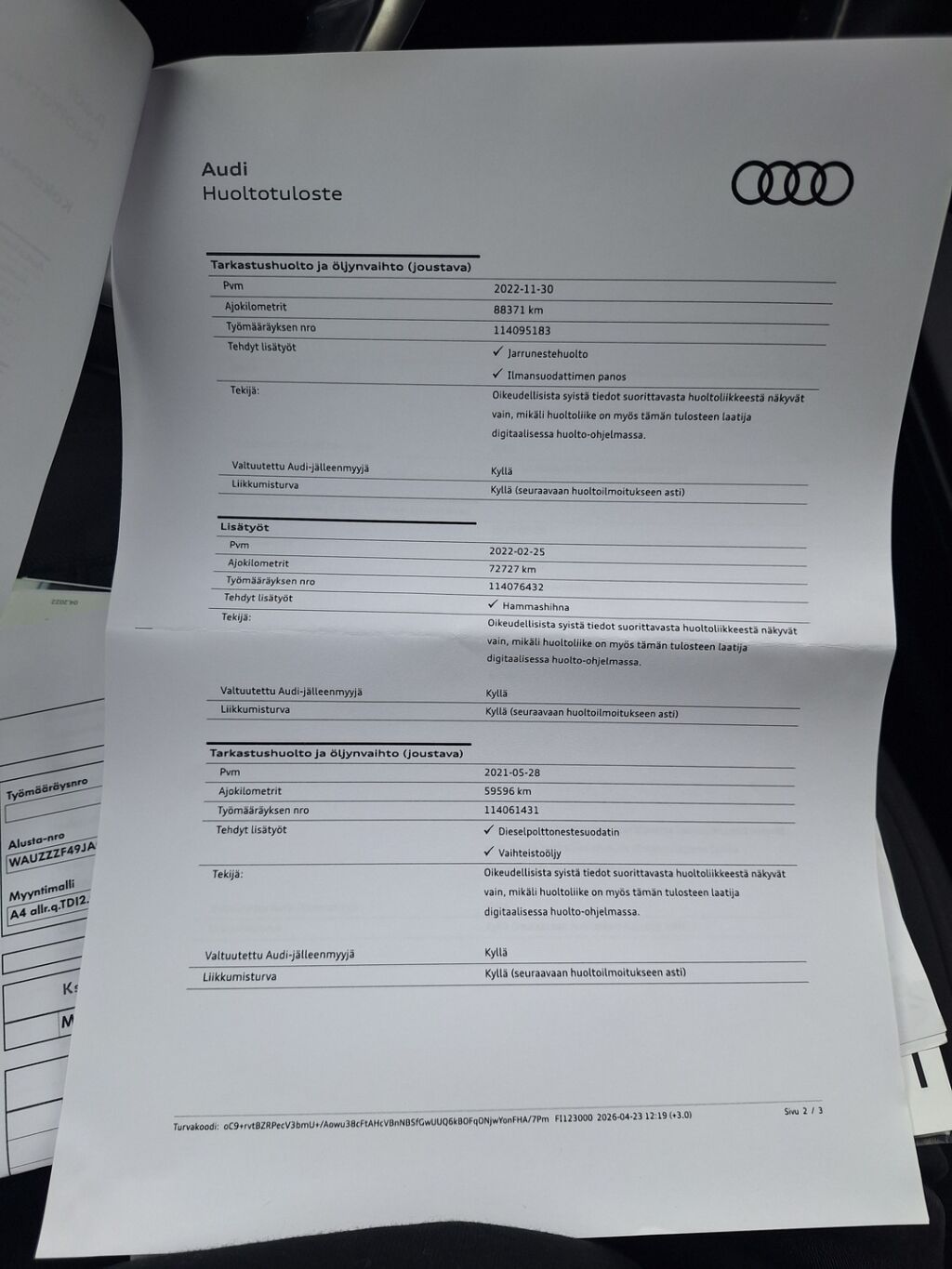 Audi A4 allroad quattro 2017 Sininen