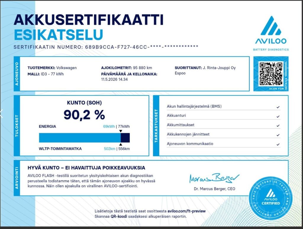 Volkswagen ID.3 2021 Valkoinen