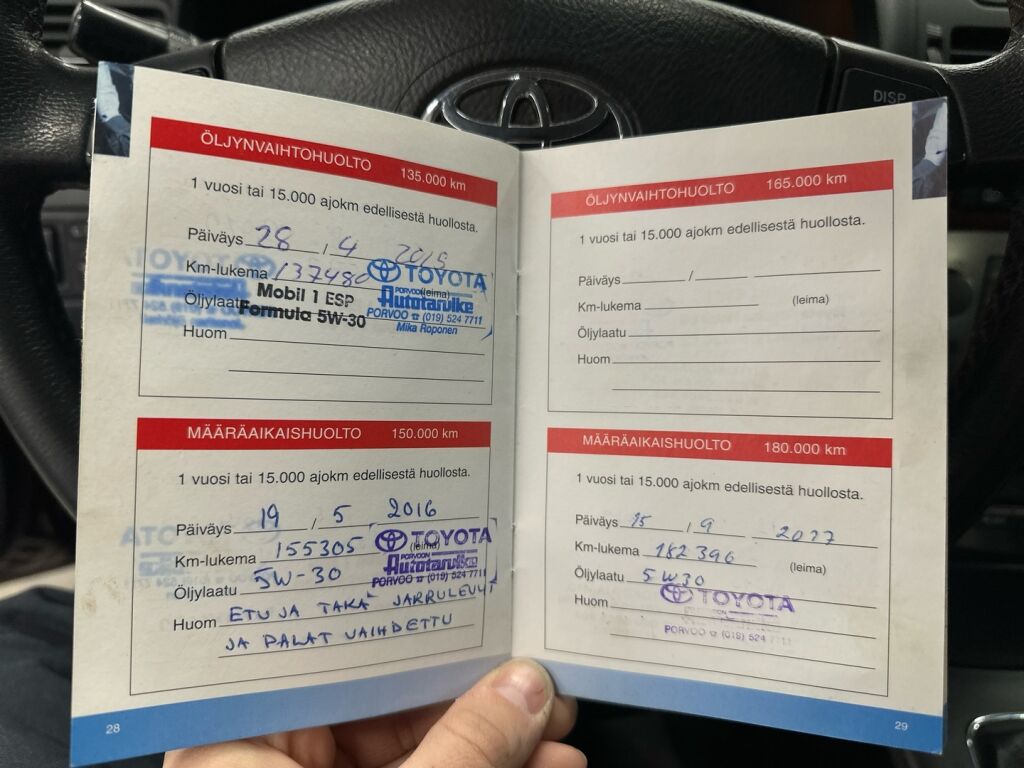 Toyota Avensis 2007 Punainen