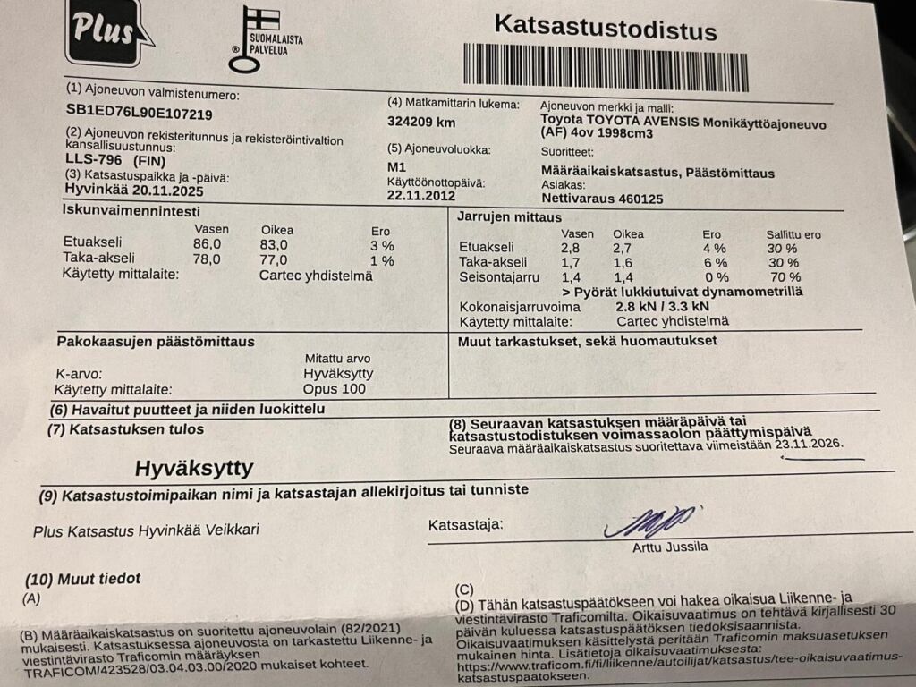 Toyota Avensis 2012 Vihreä