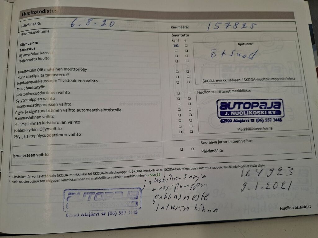 Skoda Octavia 2013 Valkoinen
