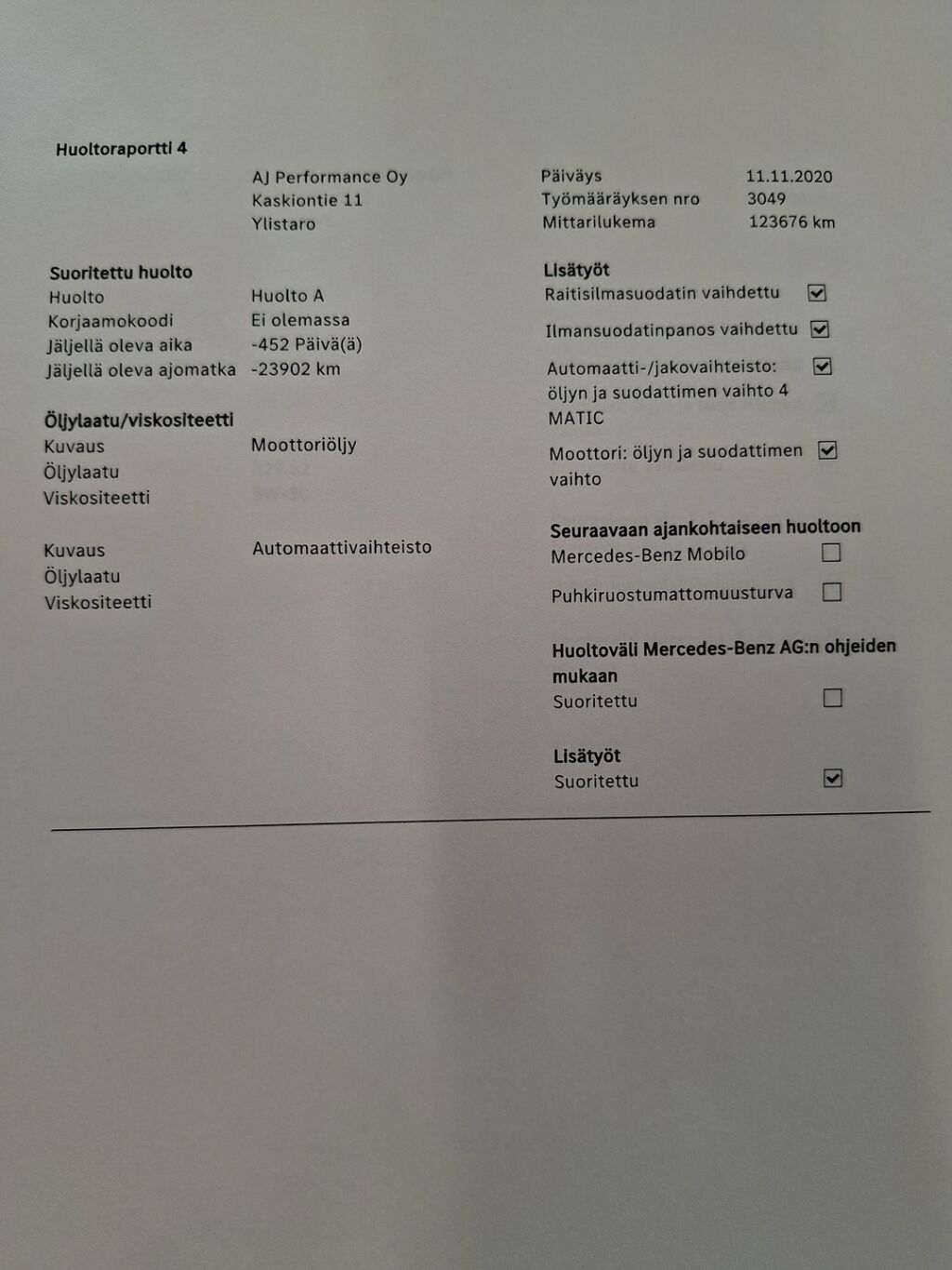 Mercedes-Benz C 2016 Sininen