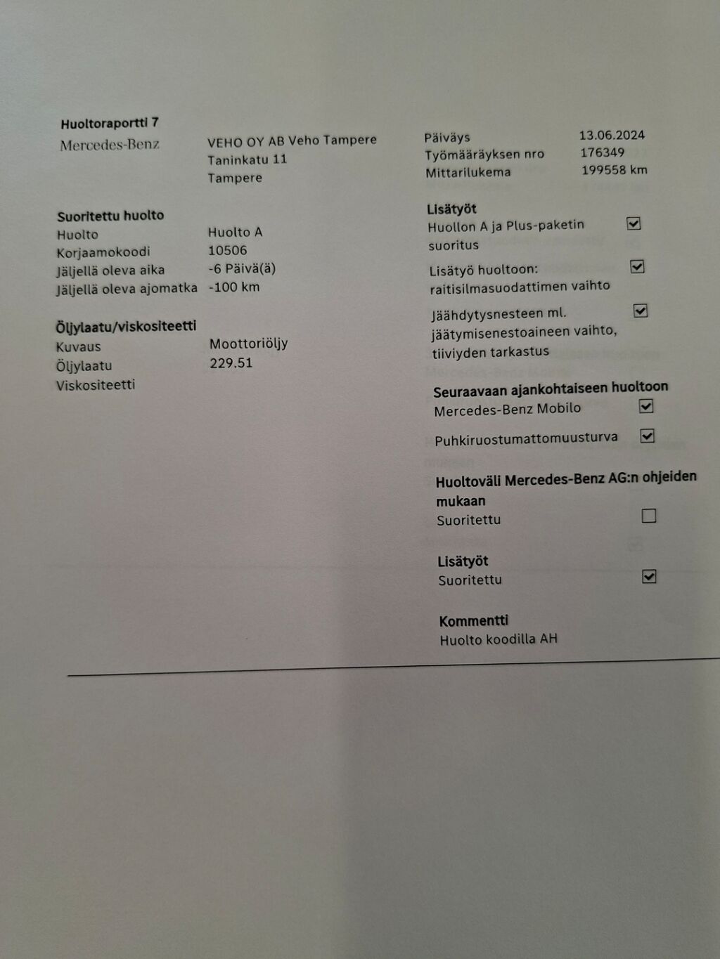 Mercedes-Benz C 2016 Sininen