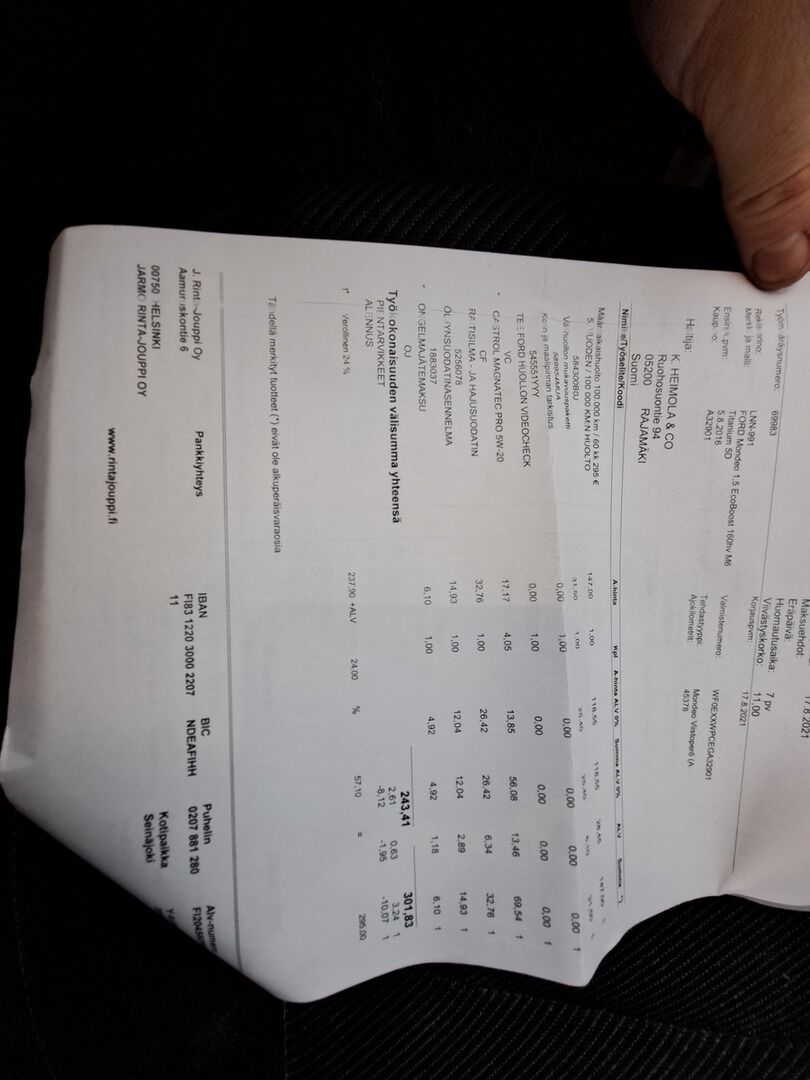 Ford Mondeo 2016 Valkoinen