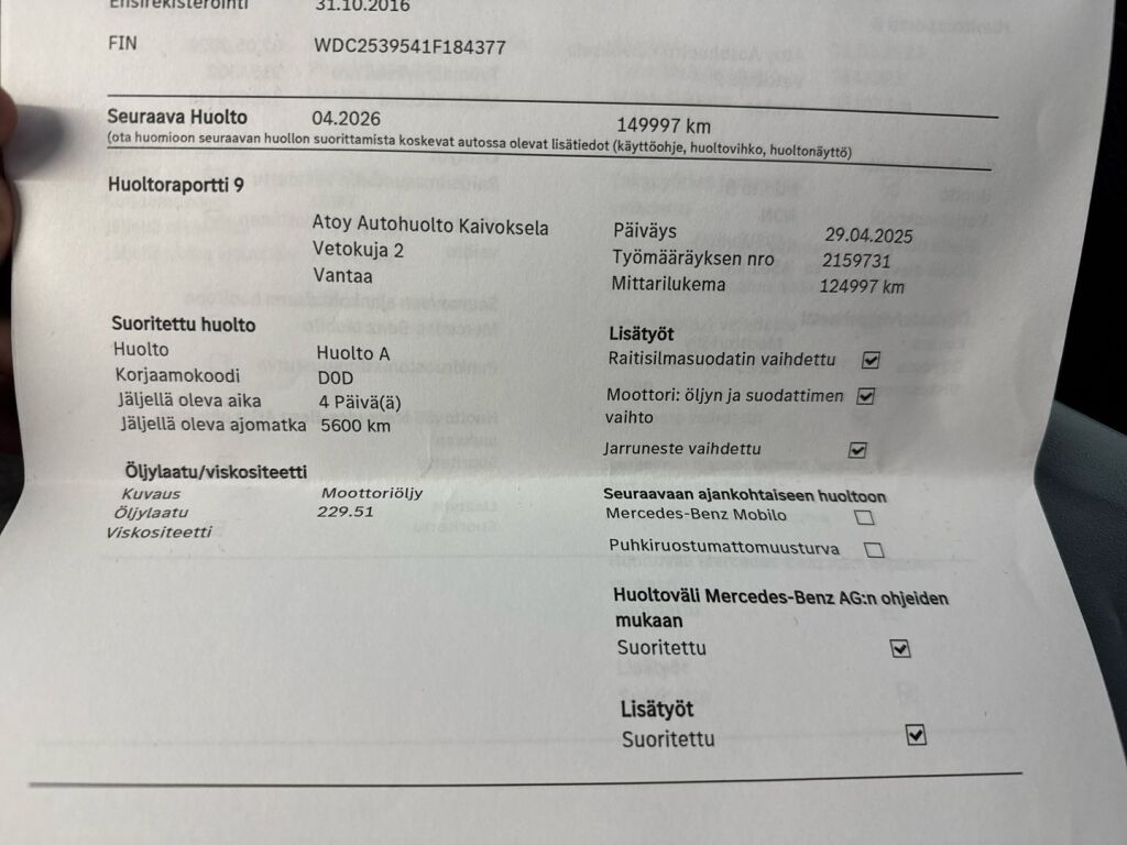 Mercedes-Benz GLC 2016 Harmaa