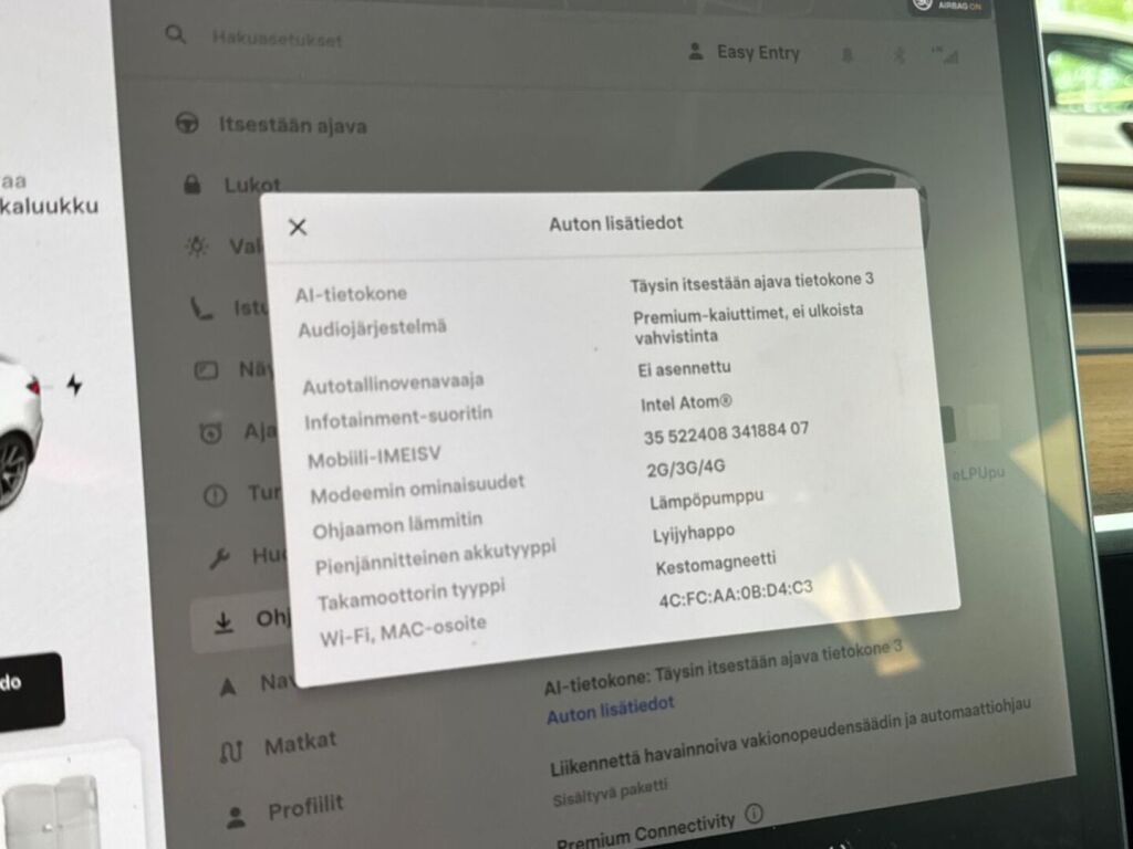 Tesla Model 3 2021 Valkoinen