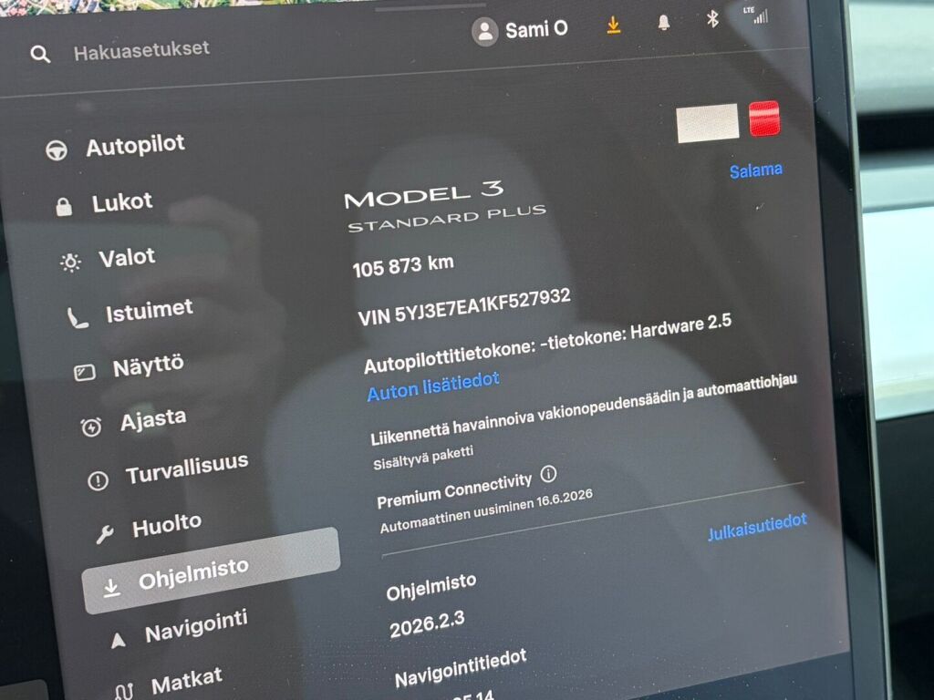 Tesla Model 3 2019 Punainen