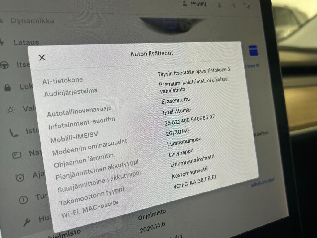 Tesla Model 3 2021 Sininen