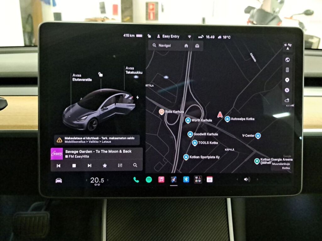Tesla Model 3 2020 Harmaa