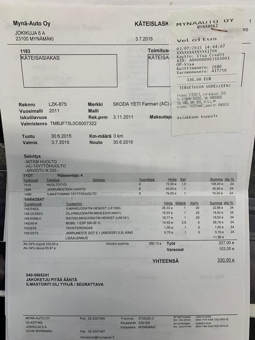 Skoda Yeti 2011 Valkoinen